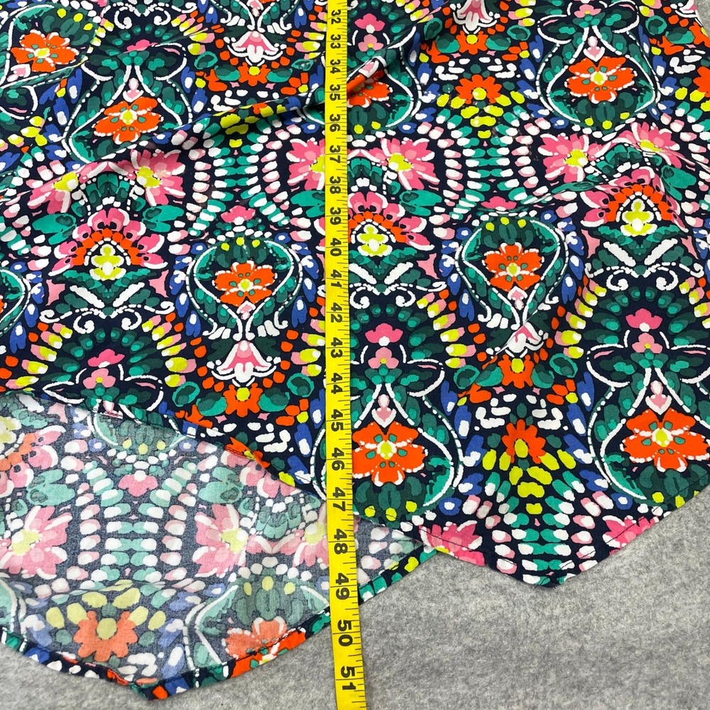 Old Navy Womens Small Floral Paisley Maxi Dress V-Neck Smocked Waist Cutout Back - Picture 15 of 15